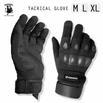 フィンガーグローブ タクティカルグローブ GL06 BK ハードナックルガード付き